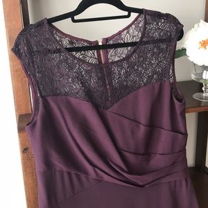 Calvin Klein Plum Lace Cocktail Dress